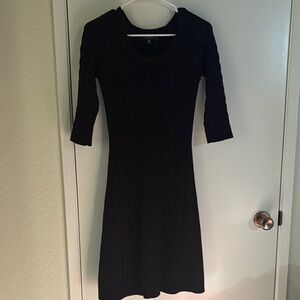 Nine West Elegant Black Knit Dress